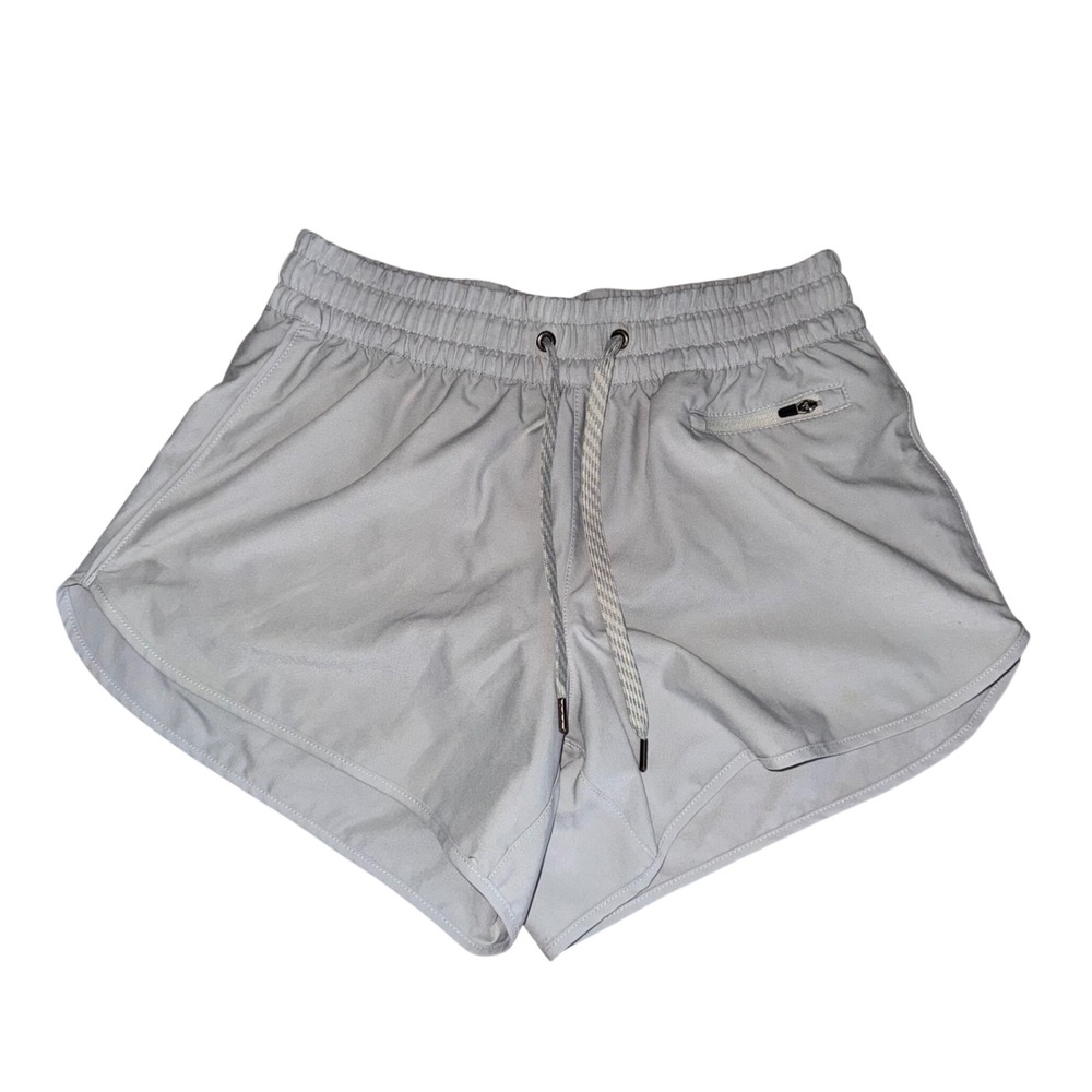Vuori Clementine Running Shorts Womens S Grey Good Activewear Stretch